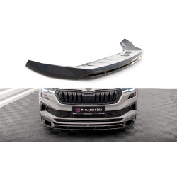 MAXTON DESIGN első splitter Skoda Karoq Sportline Mk1 Facelift-hez, fényes fekete