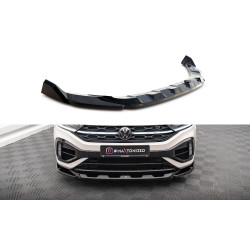 MAXTON DESIGN első splitter Volkswagen T-Roc R Mk1 Facelift-hez, fényes fekete, V2