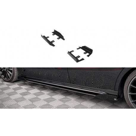 Body kitek és vizuális kiegészítők MAXTON DESIGN oldalsó flapsok Mercedes A35 AMG / AMG-Line Aero Pack W177-hez, fényes fekete | race-shop.hu