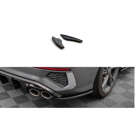 Body kitek és vizuális kiegészítők Hátsó oldalsó splitterek V.2 Audi S3 Sedan 8Y | race-shop.hu