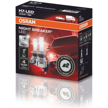 Izzók és xenonlámpák Osram LED lámpák NIGHT BREAKER H7 (2db) | race-shop.hu