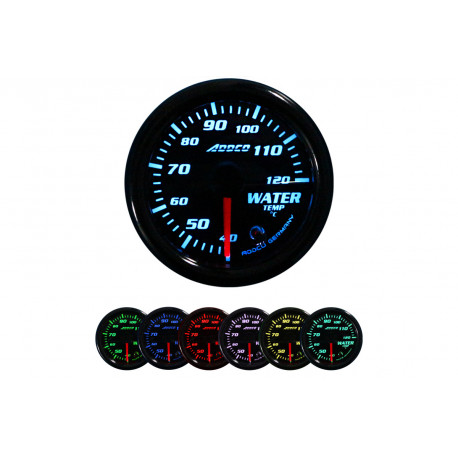 ADDCO 52mm, 7 Farieb Racing gauge ADDCO, water temperature, 7 colors | race-shop.hu