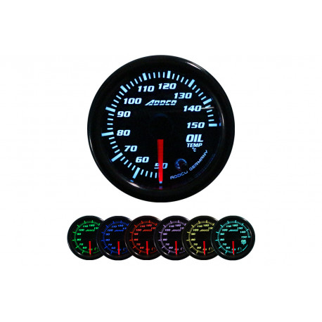 ADDCO 52mm, 7 Farieb Racing gauge ADDCO, oil temperature, 7 colors | race-shop.hu