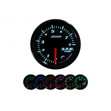 ADDCO 52mm, 7 Farieb Racing gauge ADDCO, tachometer, 7 colors | race-shop.hu