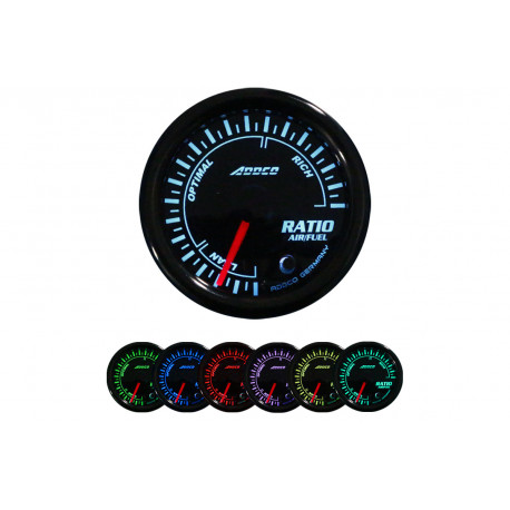 ADDCO 52mm, 7 Farieb Racing gauge ADDCO, A/F ratio, 7 colors | race-shop.hu