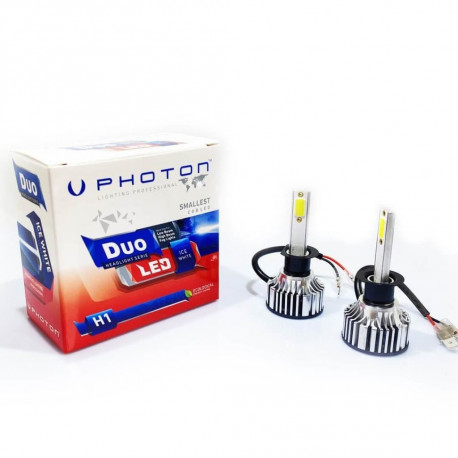 Izzók és xenonlámpák PHOTON DUO SERIES H1 LED-es fényszóró lámpák 12-24V / P14.5s 6000Lm (2db) | race-shop.hu