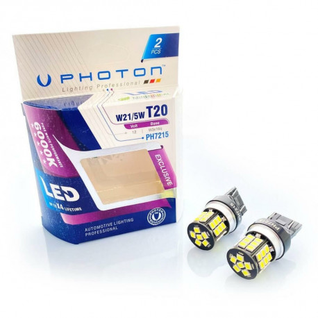 Izzók és xenonlámpák PHOTON LED EXCLUSIVE SERIES WY21W autólámpa izzó 12V 21W WX3x16d amber CAN (2db) | race-shop.hu