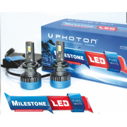 PHOTON MILESTONE H8/H9/H11/H16 LED-es fényszóró lámpák 12-24V 35W PGJ19 (2db)
