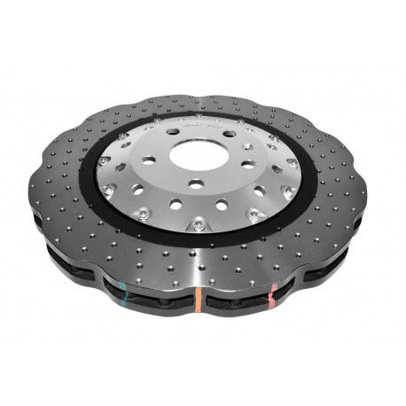 DBA fékek DBA 5000 series Crossed Drilled & Dimpled Silver Hat DBA52836WSLVXD (2 pcs) | race-shop.hu