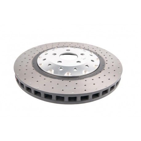 DBA fékek DBA 5000 series Crossed Drilled & Dimpled Silver Hat DBA53002SLVXD (2 pcs) | race-shop.hu