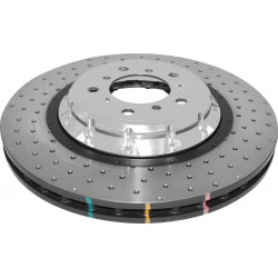 DBA 5000 series Crossed Drilled & Dimpled Silver Hat DBA52280SLVXD (2 pcs)