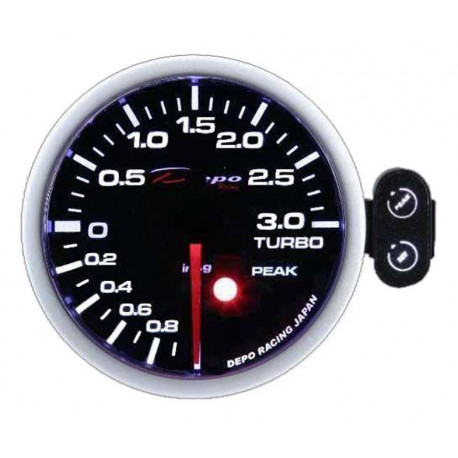 DEPO PK széria 52mm Orák DEPO Programozható óra Turbonyomás- 1 és 3bar | race-shop.hu