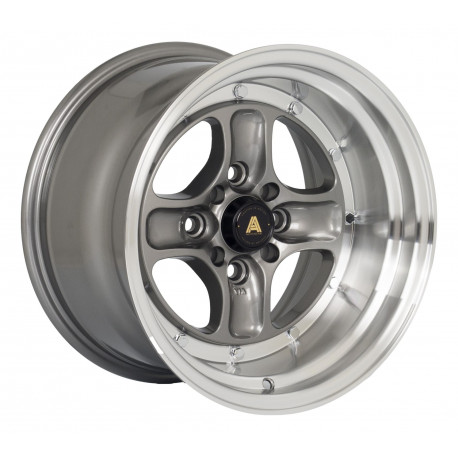 Alufelnik Autostar Autostar Classic felni 15X9 4X100/4X114 73,1 ET0, Gunmetal | race-shop.hu