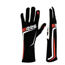 FIA versenykesztyű RRS GRIP 2 (belső varrás), fekete/piros