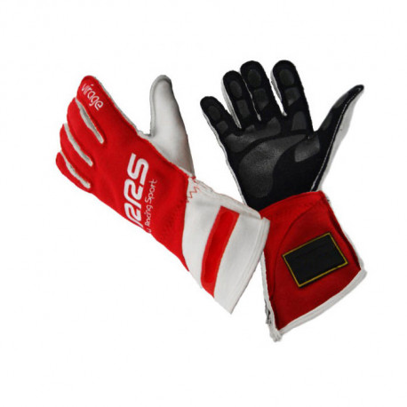 Kesztyűk FIA versenykesztyű RRS VIRAGE 2 (külső varrás), piros | race-shop.hu