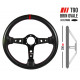Kormányok 3 küllős sportkormány RRS Carbon 90, 350mm, karbon, vastagság 37/29mm, 90mm mélység, karbon/fekete/piros | race-shop.hu