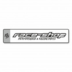 Matrica race-shop a rendszámtáblához