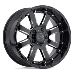 Black Rhino sierra felni 20x10 6x139.7 112.1 et-12, fénigen fekete