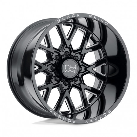Alufelnik Black Rhino Black Rhino grimlock felni 20x9.5 8x180 125.1 et12, fénigen fekete | race-shop.hu