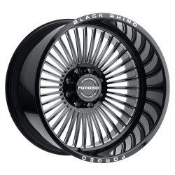 Black Rhino horus felni 24x14 5x127 71.5 et-76, fénigen fekete
