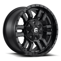 Fuel D596 SLEDGE felni 20x10 8x170 125.1 ET-18, Matt fekete