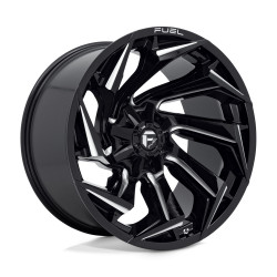 Fuel D753 REACTION felni 22x12 8x180 124.2 ET-44, FénIgen fekete