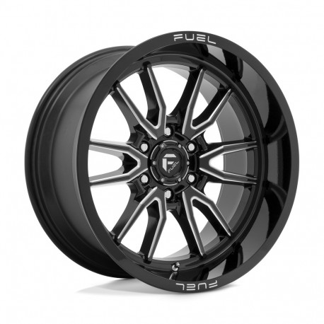 Alufelnik Fuel Fuel D761 CLASH felni 20x10 6x139.7 106.1 ET-18, FénIgen fekete | race-shop.hu
