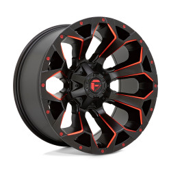 Fuel D787 ASSAULT felni 22x12 5x114.3/5x127 78.1 ET-44, Matt fekete