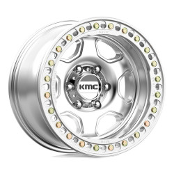 KMC KM233 HEX BEADLOCK felni 17x9 5x127 71.5 ET-38, ezüst