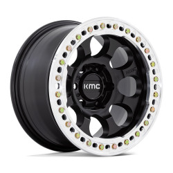 KMC KM237 RIOT BEADLOCK felni 17x9 5x127 71.5 ET-38, Szatén fekete