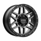 Alufelnik KMC KMC KM544 MESA felni 20x9 8x180 124.2 ET0, Szatén fekete | race-shop.hu