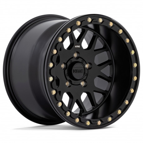 Alufelnik KMC KMC Powersports KS235 GRENADE BEADLOCK felni 15x10 4x156 132 ET0, Szatén fekete | race-shop.hu