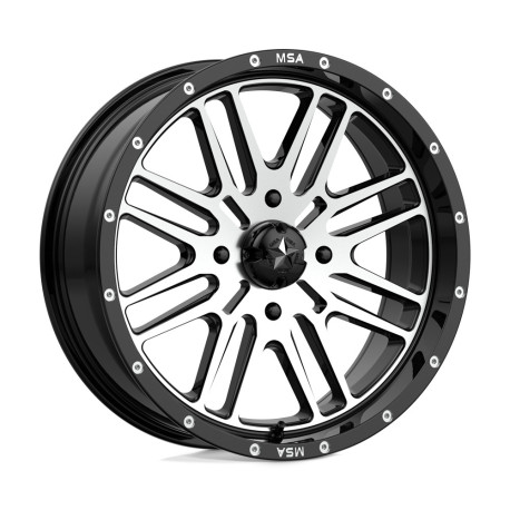 Alufelnik MSA MSA Offroad felnis M38 BRUTE felni 18x7 4x156 132 ET10, FénIgen fekete | race-shop.hu