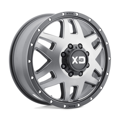 Alufelnik XD XD 130 MACHETE DUALLY felni 20x8.25 8x165.1 125.1 ET-198, Matt gray | race-shop.hu