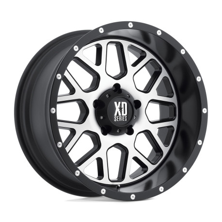 Alufelnik XD XD 820 GRENADE felni 20x10 8x170 125.1 ET-24, Szatén fekete | race-shop.hu