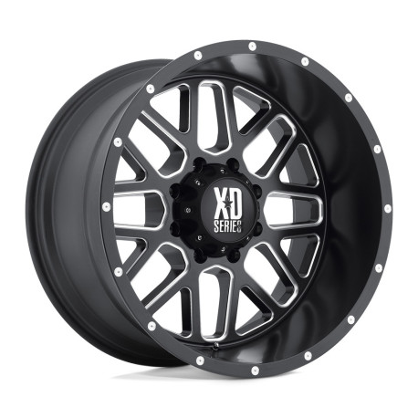 Alufelnik XD XD 820 GRENADE felni 20x9 8x180 124.2 ET0, Szatén fekete | race-shop.hu
