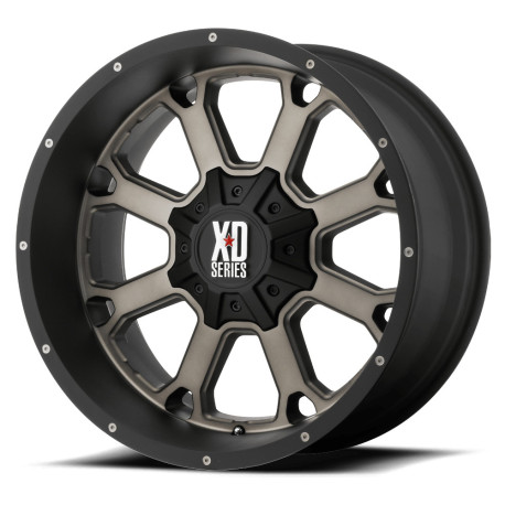 Alufelnik XD XD 825 BUCK 25 felni 20x9 8x180 124.2 ET0, Matt fekete | race-shop.hu