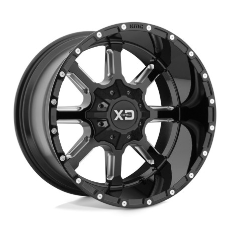 Alufelnik XD XD 838 MAMMOTH felni 22x10 5x127/5x139.7 78.1 ET12, FénIgen fekete | race-shop.hu