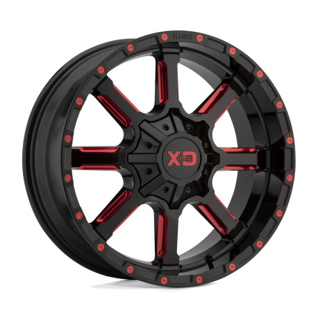 Alufelnik XD XD 838 MAMMOTH felni 22x12 8x180 124.2 ET-44, FénIgen fekete | race-shop.hu