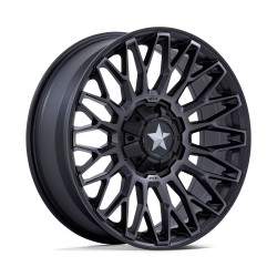 MSA Offroad felnis M50 CLUBBER felni 22x7 4x137/4x156 110.1 ET0, Matt fekete
