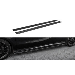 MAXTON DESIGN Street Pro küszöb toldatok + flapsok Mercedes-Benz A AMG-Line W176 Facelift-hez