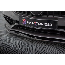 MAXTON DESIGN első splitter Mercedes-AMG C63 Sedan / Estate W205 Facelift-hez, fényes fekete, V1