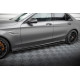 MAXTON DESIGN küszöb toldatok Mercedes-AMG C63 Sedan / Estate W205 Facelift-hez, fényes fekete