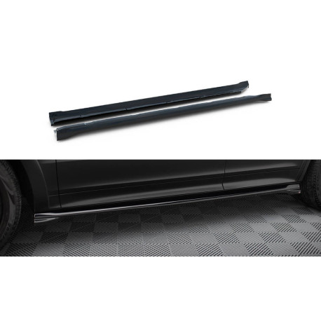 Body kitek és vizuális kiegészítők MAXTON DESIGN küszöb toldatok Porsche Cayenne Sport Design Mk3-hoz, fényes fekete | race-shop.hu