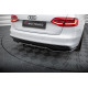 Body kitek és vizuális kiegészítők MAXTON DESIGN központi hátsó splitter Audi A4 Competition B8 Facelift-hez (függőleges sávokkal), fényes fekete | race-shop.hu