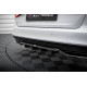 Body kitek és vizuális kiegészítők MAXTON DESIGN központi hátsó splitter Audi A4 Competition B8 Facelift-hez (függőleges sávokkal), fényes fekete | race-shop.hu