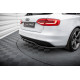 Body kitek és vizuális kiegészítők MAXTON DESIGN központi hátsó splitter Audi A4 Competition B8 Facelift-hez (függőleges sávokkal), fényes fekete | race-shop.hu