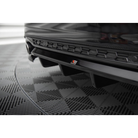 Body kitek és vizuális kiegészítők Központi hátsó splitter (függőleges sávokkal) Ford Mondeo ST-Line Mk4 Facelift | race-shop.hu