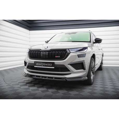 Body kitek és vizuális kiegészítők Első splitter V2 Skoda Kodiaq RS Mk1 Facelift | race-shop.hu