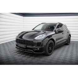 MAXTON DESIGN első splitter Porsche Macan Mk1-hez, fényes fekete, V3